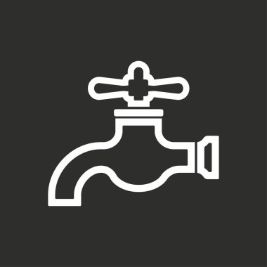 Musluk - vektör simgesi.