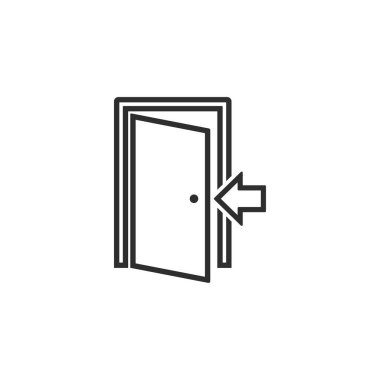 Kapı - vektör simgesi.