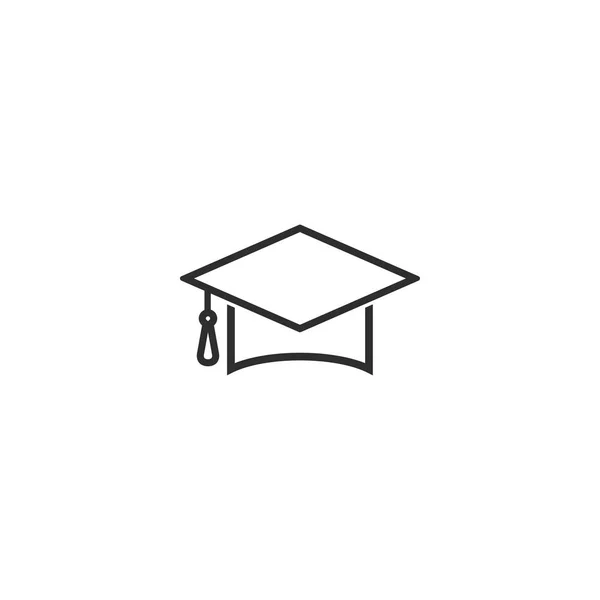 Graduation - icône vectorielle . — Image vectorielle