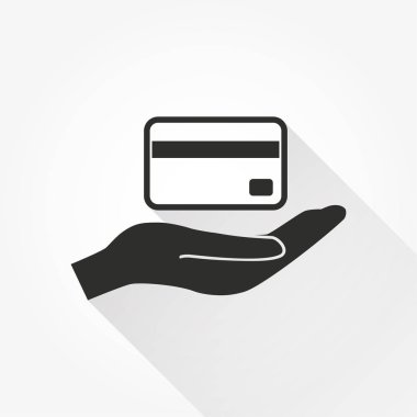 Kredi kartı vektör simgesi