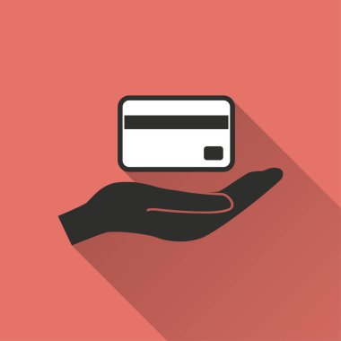 Kredi kartı vektör simgesi