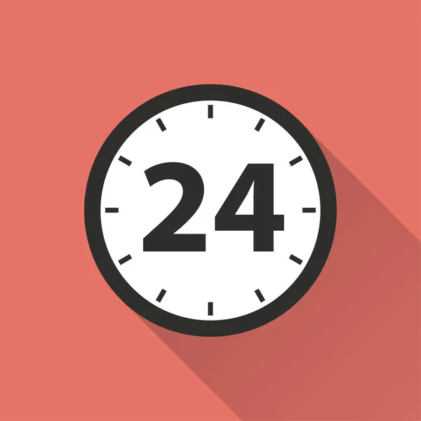 24 小时服务矢量图标 — 图库矢量图片