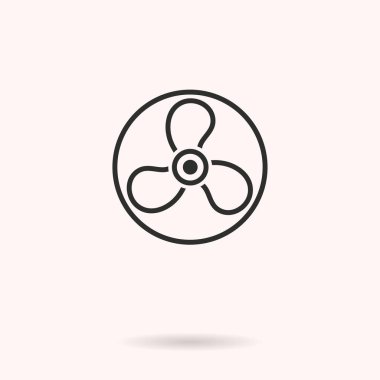 Fan - vektör simgesi.