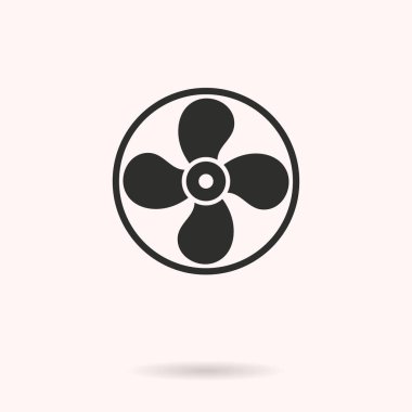 Fan - vektör simgesi.