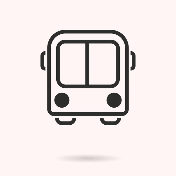 Λεωφορείο - εικονίδιο του φορέα. — Διανυσματικό Αρχείο
