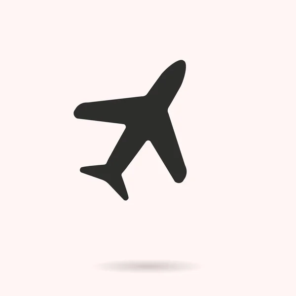 Airplane - vector icon. — Stock Vector