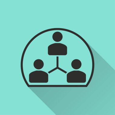 İnsan etkileşimi vektör simgesi