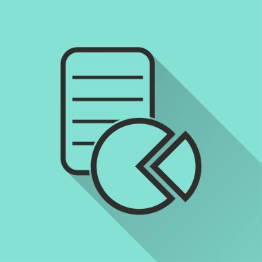 iş raporu vektör simgesi