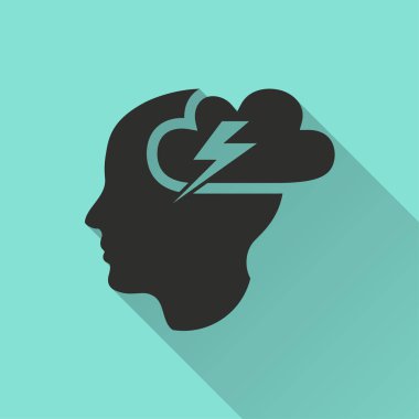 Beyin fırtınası vektör simgesi