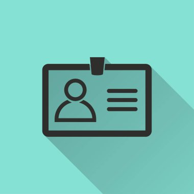 kimlik kartı vektör simgesi