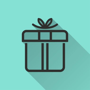 hediye kutusu vektör simgesi