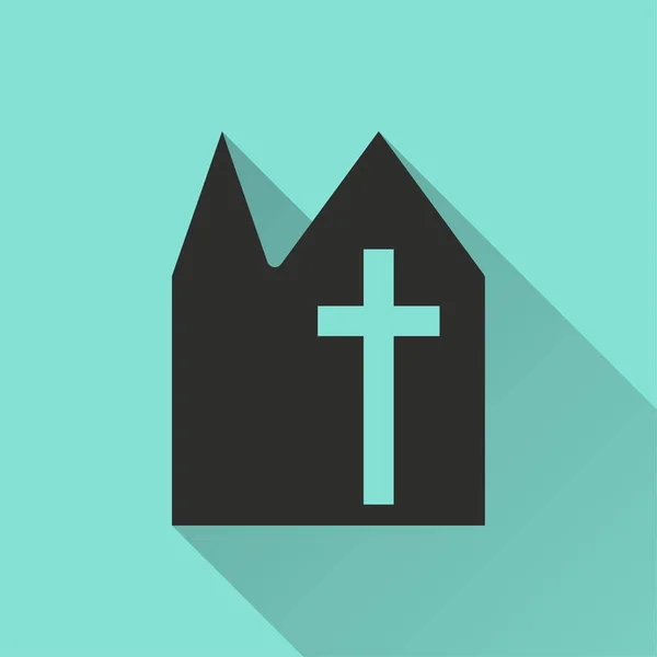 Icône vectorielle église — Image vectorielle