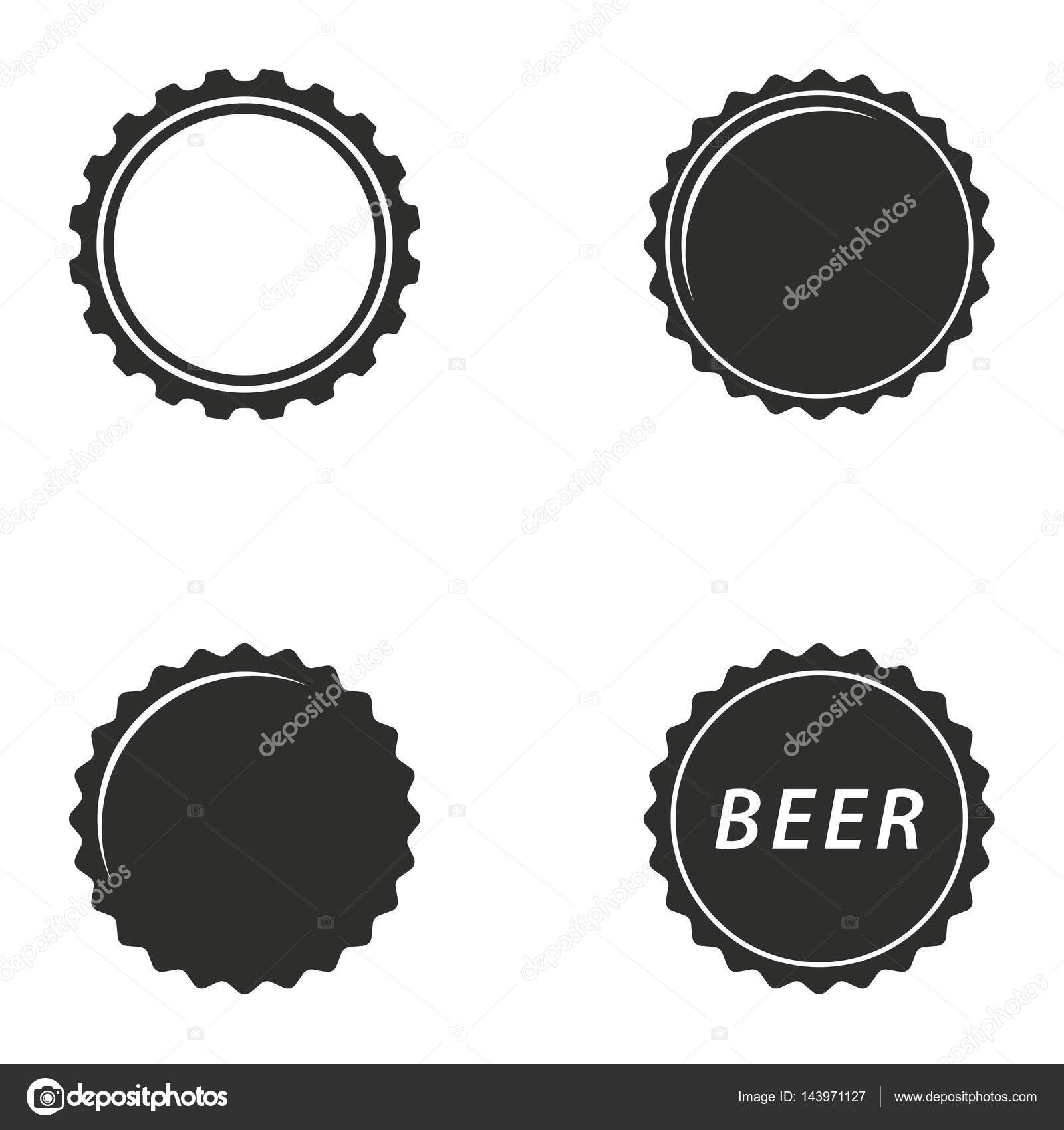 Bottle Cap Icon Set Stock Vector Image By C Lovemask