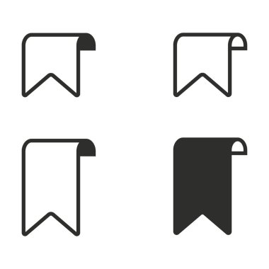 Bookmark Icon Set.