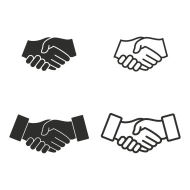El sıkışma Icon set.