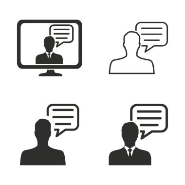 Yönetim danışmanlık Icon set.