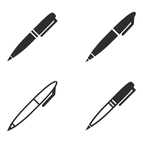 Pen icon set. — Stock Vector