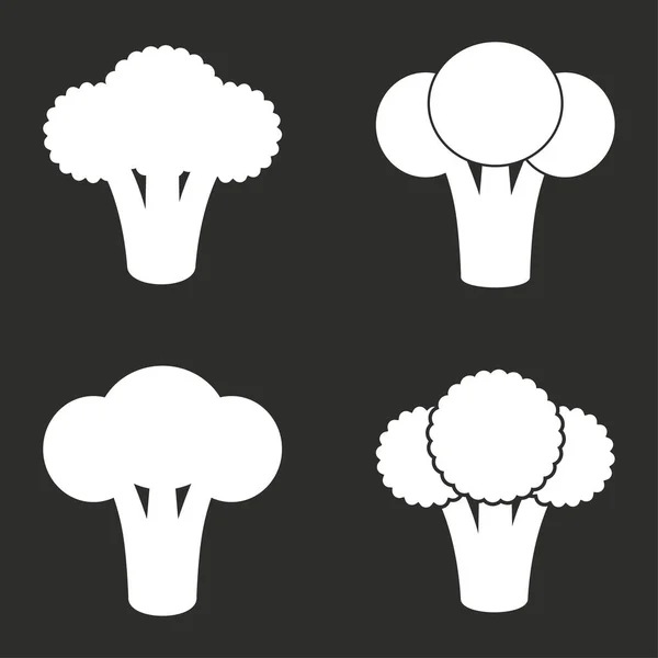 Ensemble d'icônes brocoli . — Image vectorielle