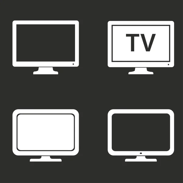 Conjunto de iconos de tv . — Vector de stock