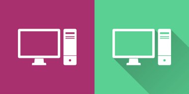 Bilgisayar - vektör simgesi.