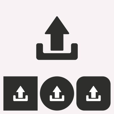 Upload - vektör simgesi.