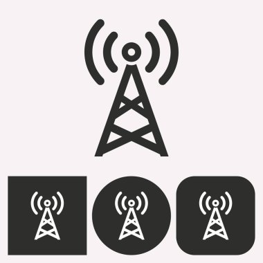 İletişim kulesi - vektör simgesi.
