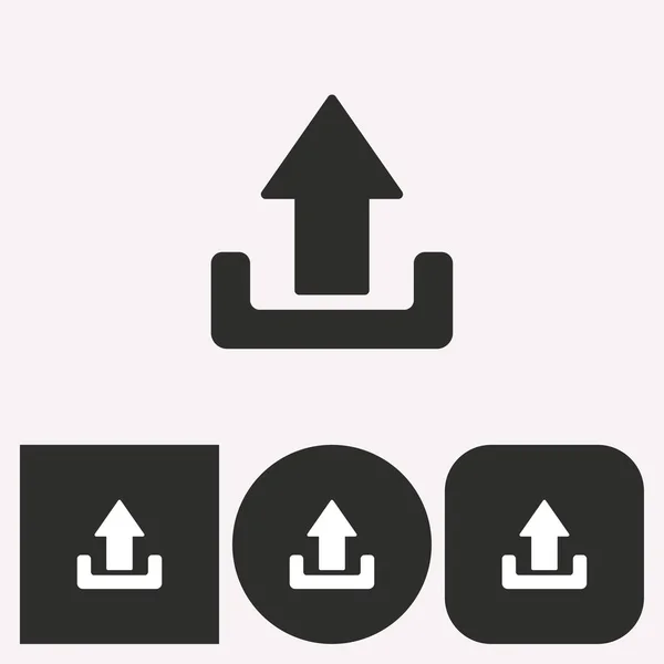 Upload - pictogram van de vector. — Stockvector