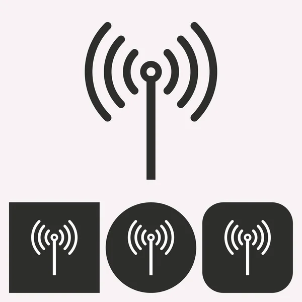 Wi-Fi - icono de vector . — Archivo Imágenes Vectoriales