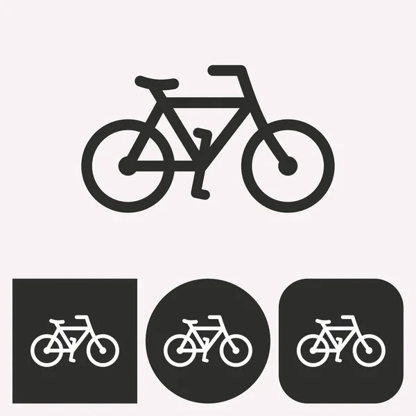 Bicicleta - icono de vector . — Vector de stock