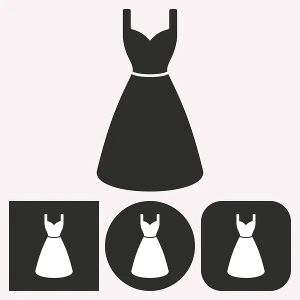 Платье - векторный значок . — стоковый вектор