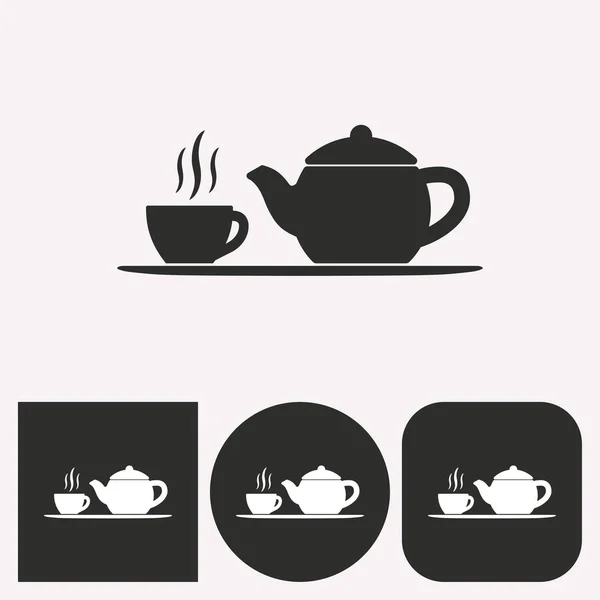 Çay - vektör simgesi. — Stok Vektör