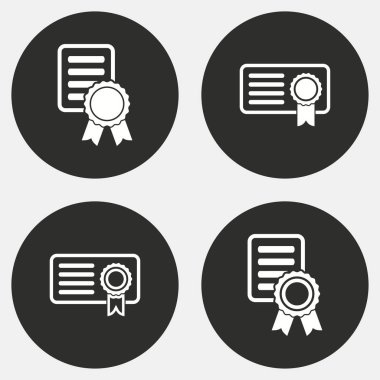 Sertifika simge seti.