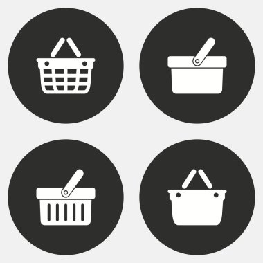 Alışveriş sepeti Icon set.