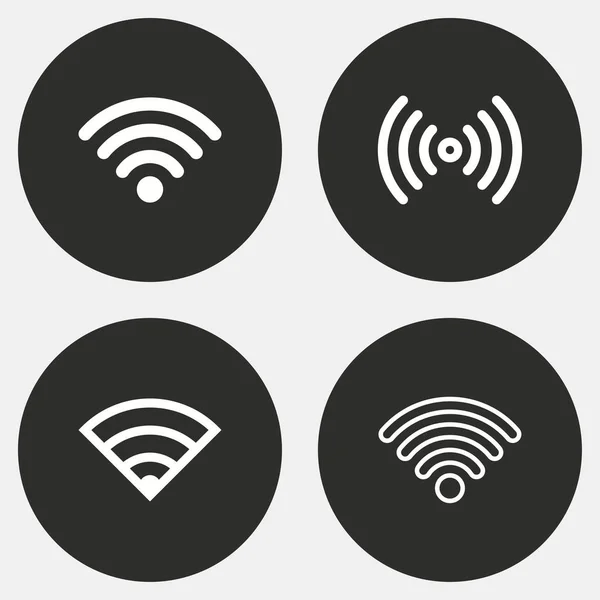 Conjunto de iconos Wi-Fi . — Archivo Imágenes Vectoriales