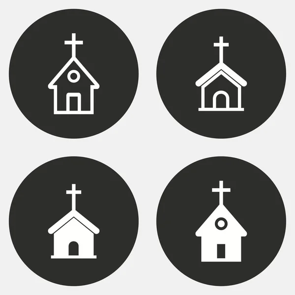 Conjunto de ícones da Igreja . —  Vetores de Stock