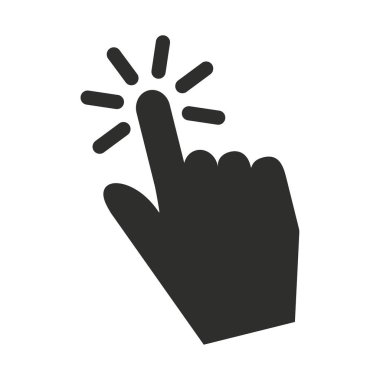 Dokunma - vektör simgesi.