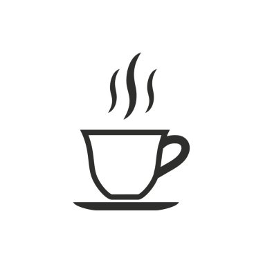 Kahve fincanı - vektör simgesi.
