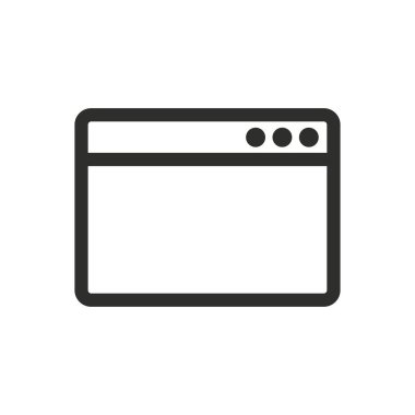 Tarayıcı - vektör simgesi.