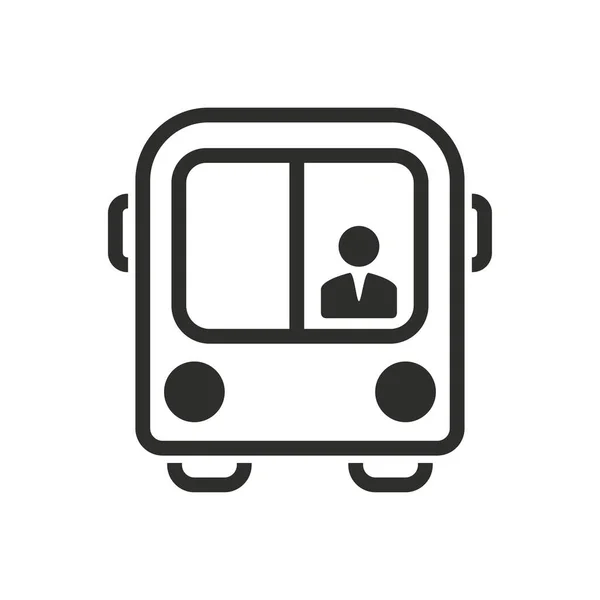 Bus - vector icon. — Stock Vector
