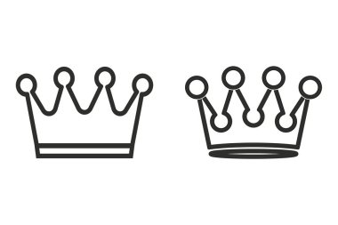 Taç - vektör simgesi.
