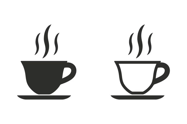 Taza de café - icono de vector . — Vector de stock