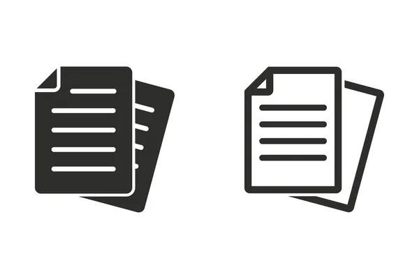 Document - vector pictogram. — Stockvector