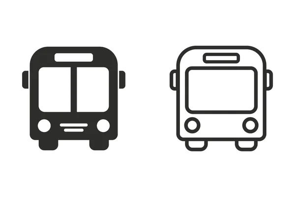 Bus - vector icon. — Stock Vector