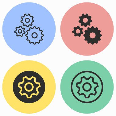 ayarları Icon set.