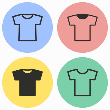 T-shirt Icon set.