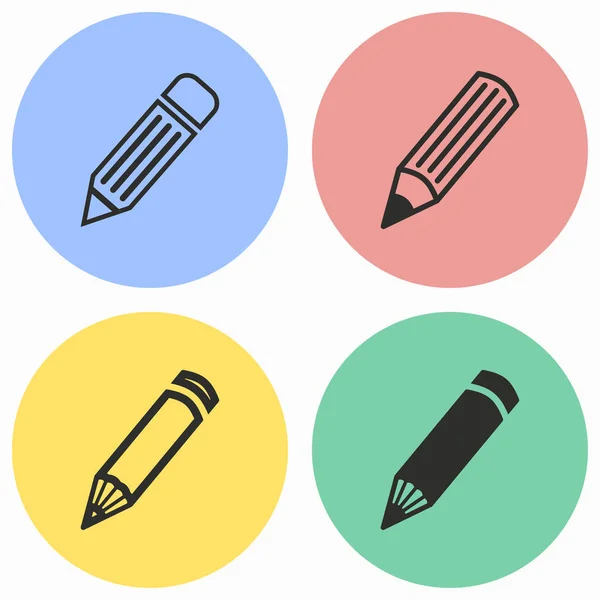 Pen icon set. — Stock Vector