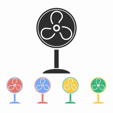 Fan - vektör simgesi.