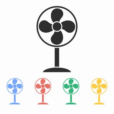 Fan - vektör simgesi.