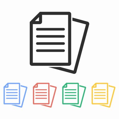 Belge - vektör simgesi.