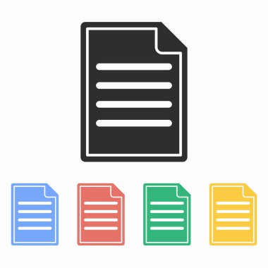 Belge - vektör simgesi.